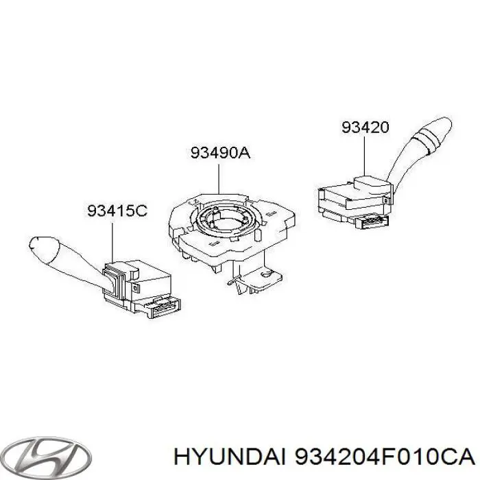 Перемикач підрульовий, правий Hyundai H100 (Хендай Н100)