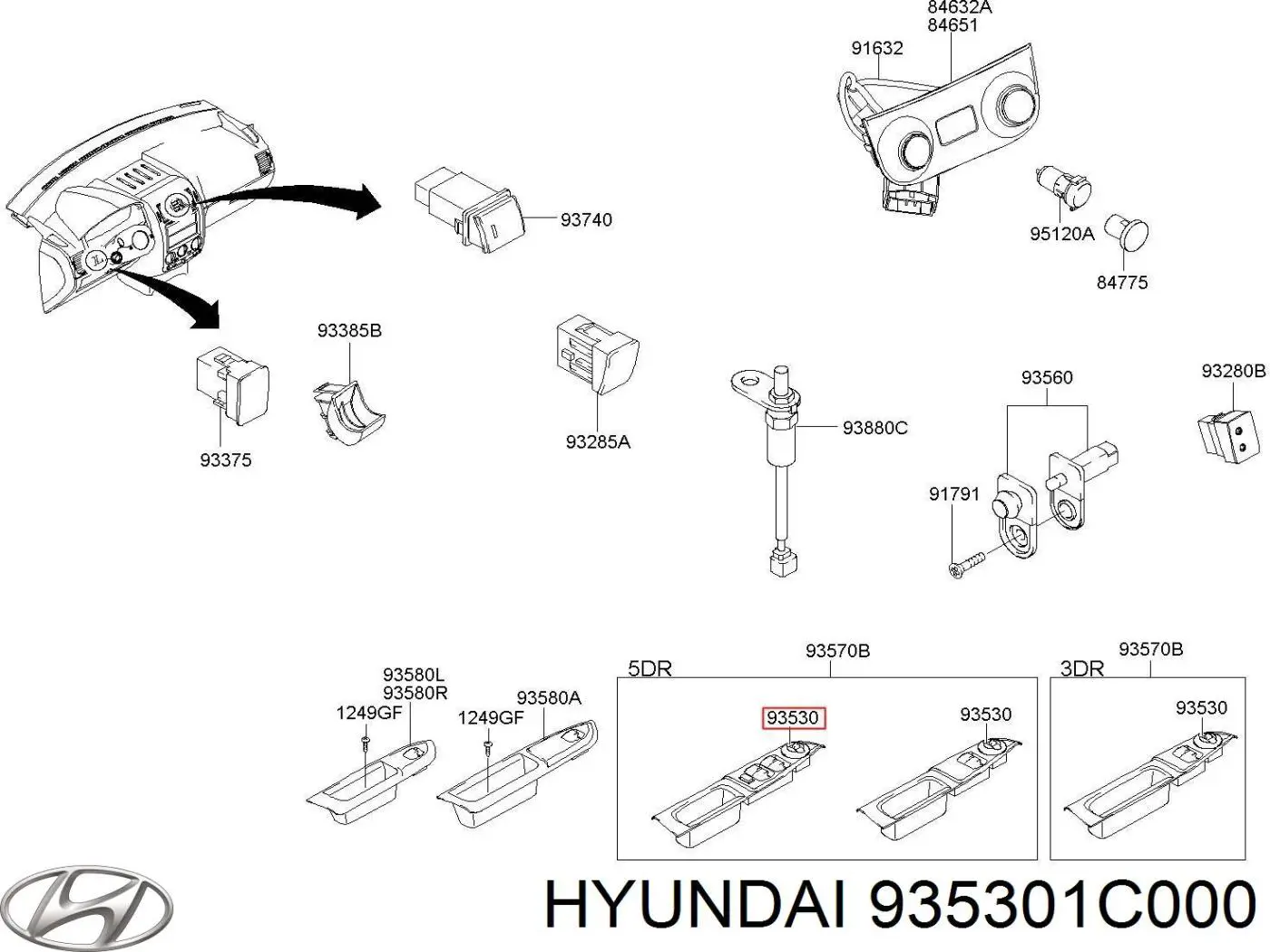  935301C000 Hyundai/Kia