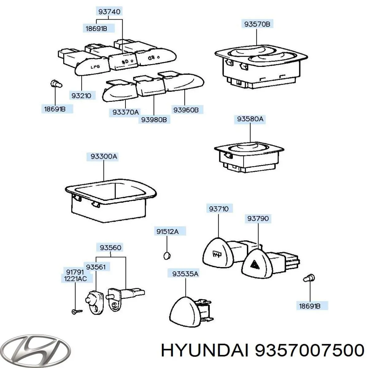 Купити 9357007500 Hyundai/Kia 