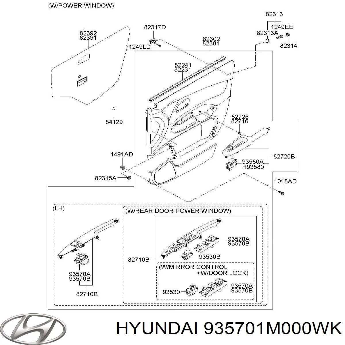  935701M000WK Hyundai/Kia