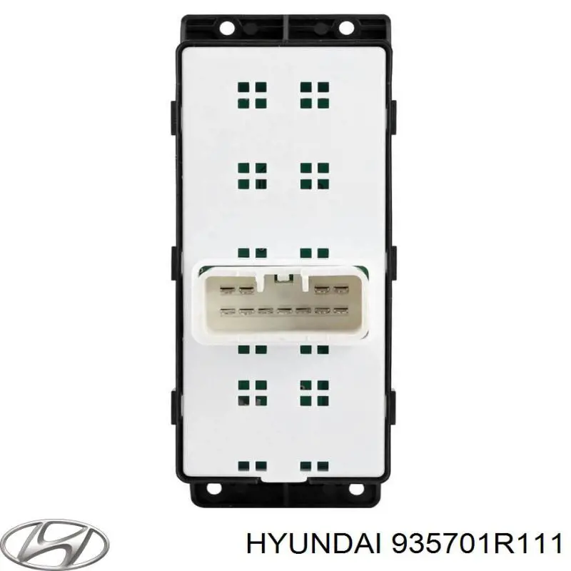 Кнопковий блок керування склопідіймачами передній лівий Hyundai/Kia 935701R111
