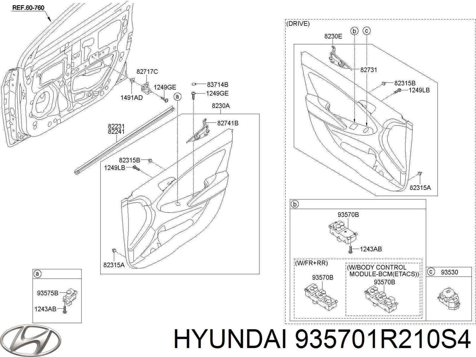  935701R210S4 Hyundai/Kia