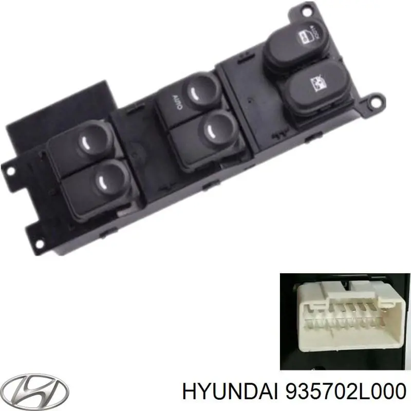 935702L000 Hyundai/Kia Кнопки переднього лівого склопід'ємника