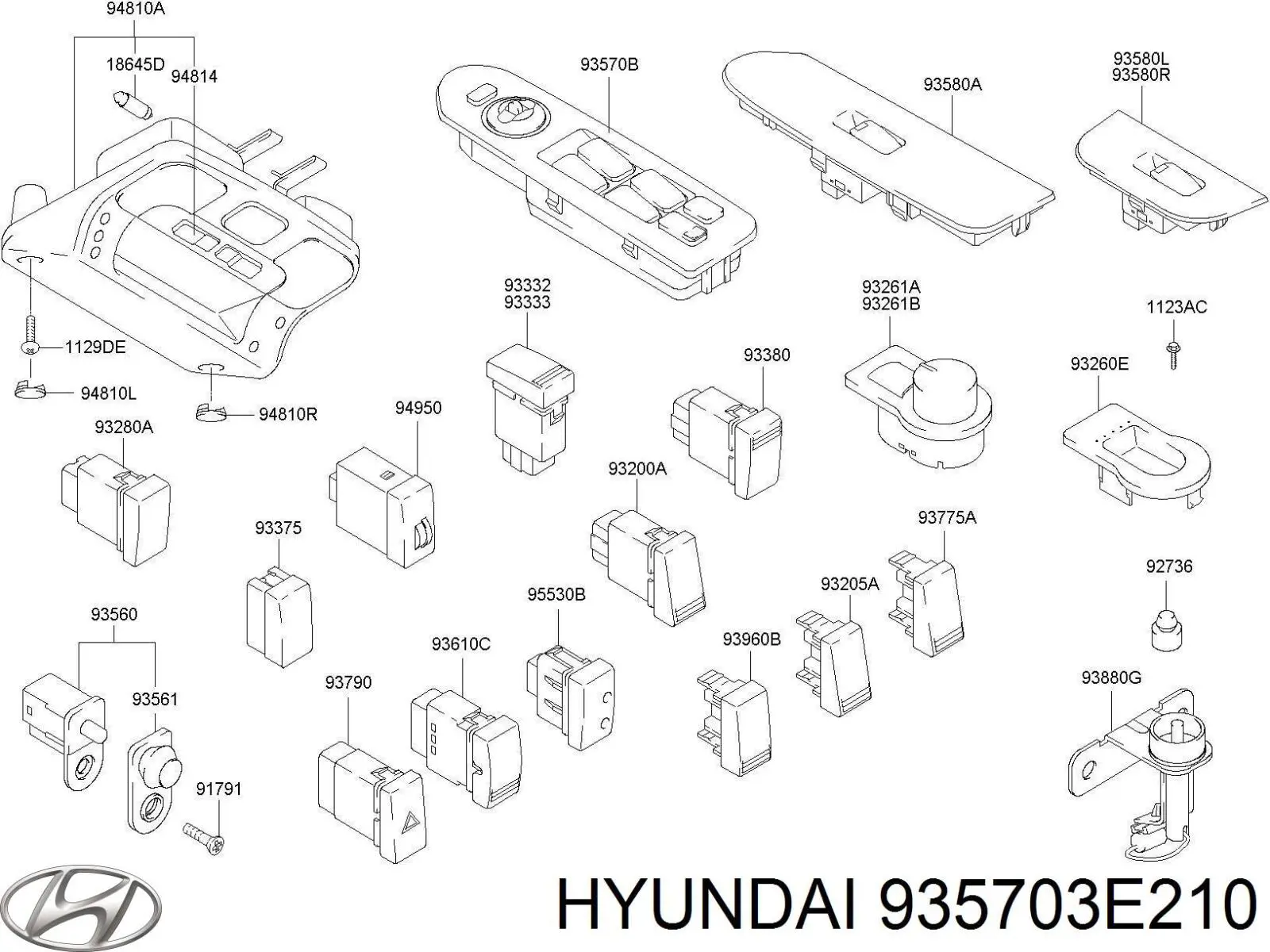 Купити 935703E210 Hyundai/Kia 