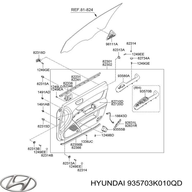  935703K010QD Hyundai/Kia