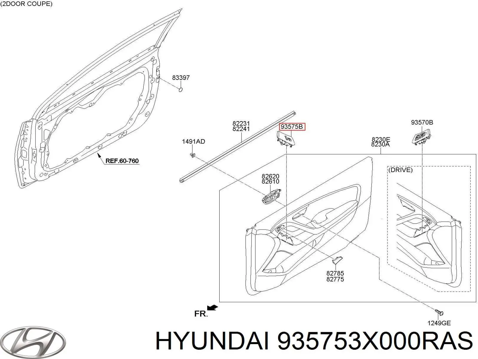  935753X000RAS Hyundai/Kia