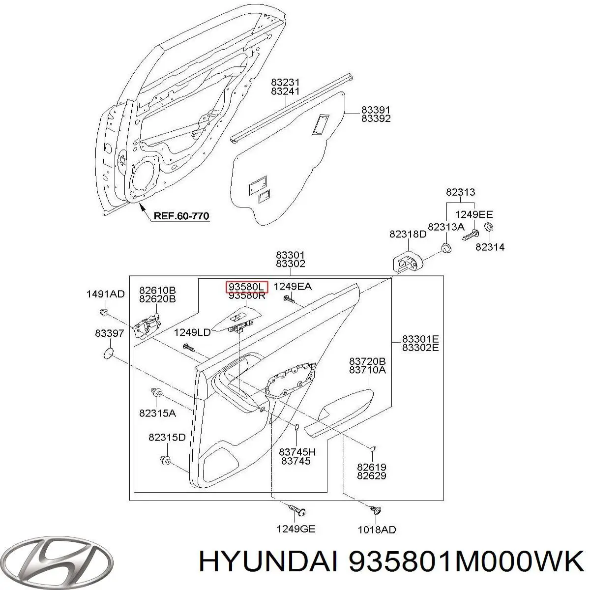 Купити 935801M000WK Hyundai/Kia 