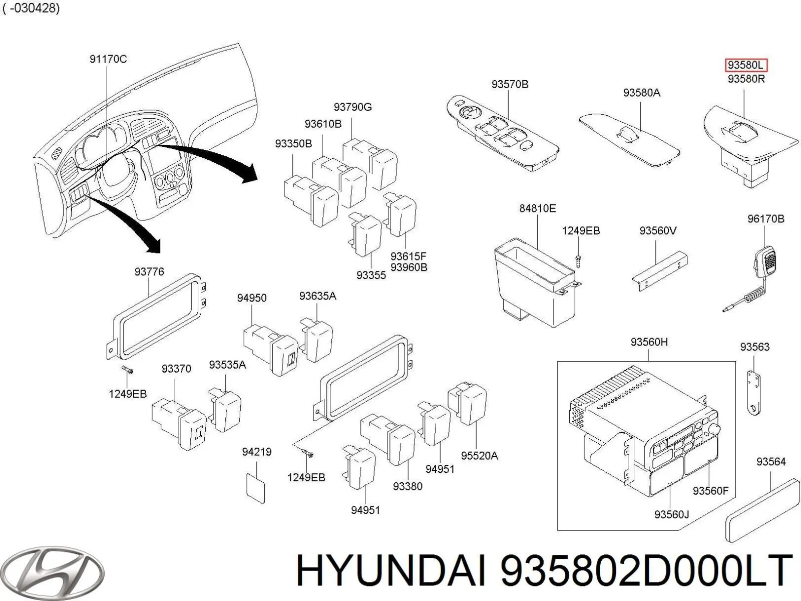  935802D000LT Hyundai/Kia