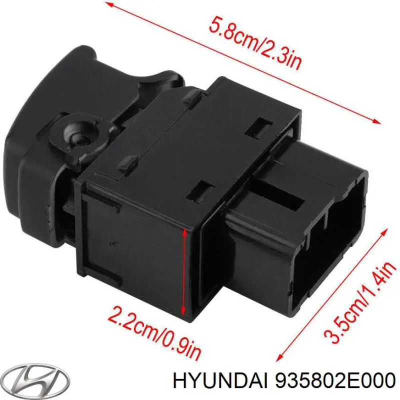 Кнопковий блок керування склопідіймачами передній правий Hyundai/Kia 935802E000 ціна, від 4.15 USD