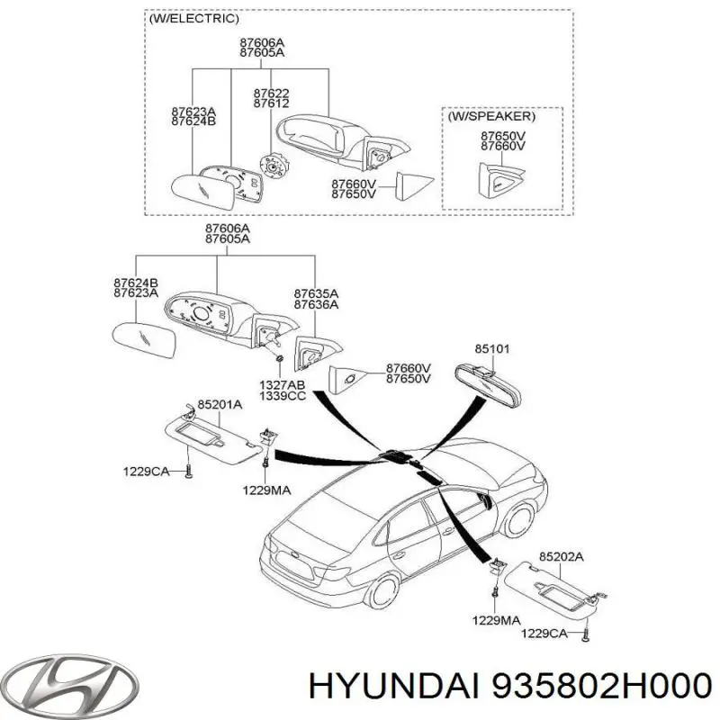 935802H000 Hyundai/Kia 