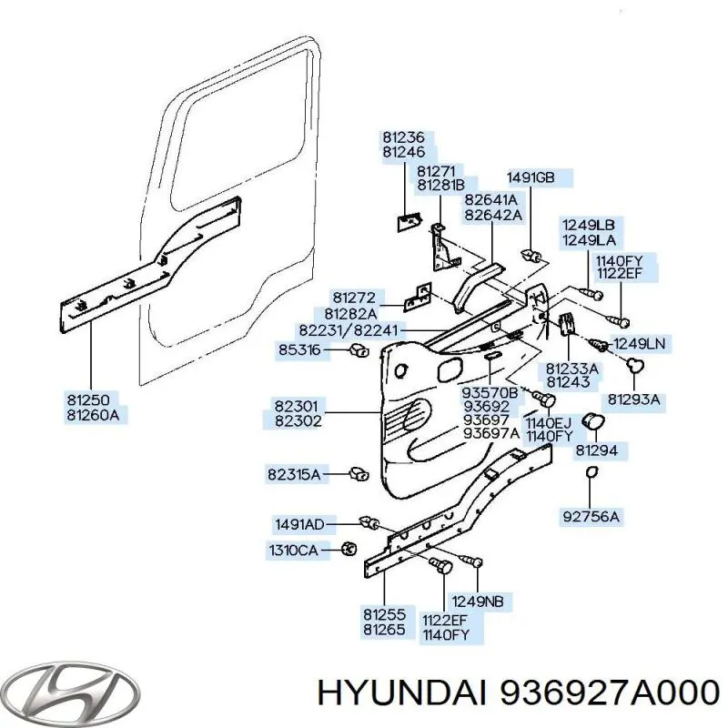  936927A000 Hyundai/Kia