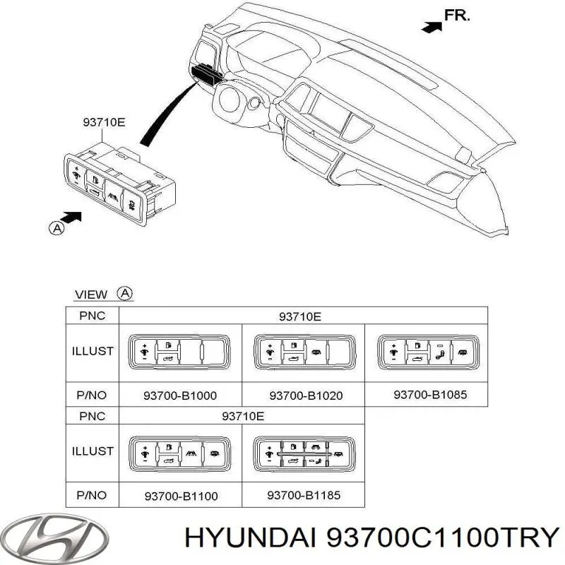 93700C1100TRY Hyundai/Kia 