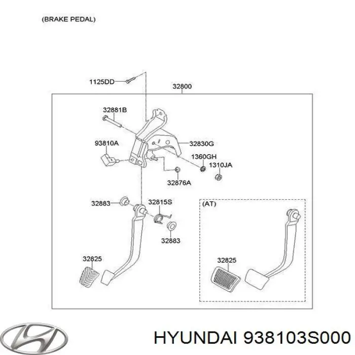 Датчик включення стопсигналу Hyundai I10 2 (BA) (Хендай Ай 10)