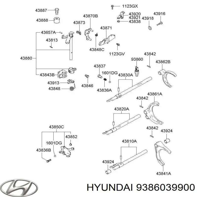 Купити 9386039900 Hyundai/Kia Вмикач ліхтарів заднього ходу