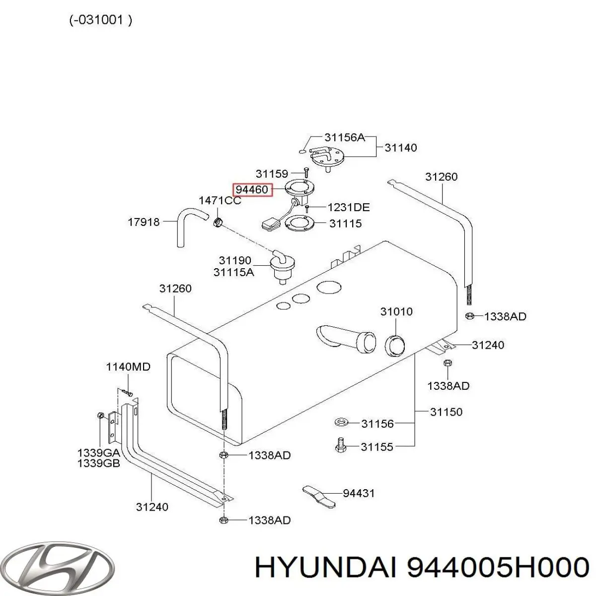  944005H000 Hyundai/Kia