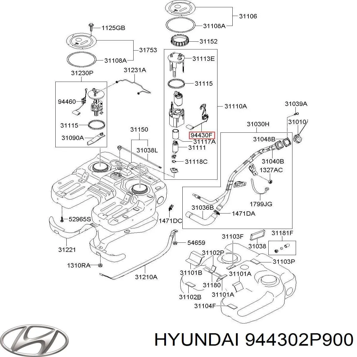  Hyundai/Kia 944302P900 ціна, від 84.78 USD
