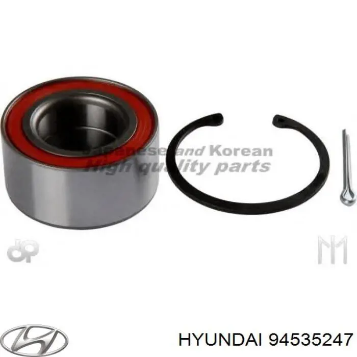 Підшипник маточини передньої 94535247 Hyundai/Kia