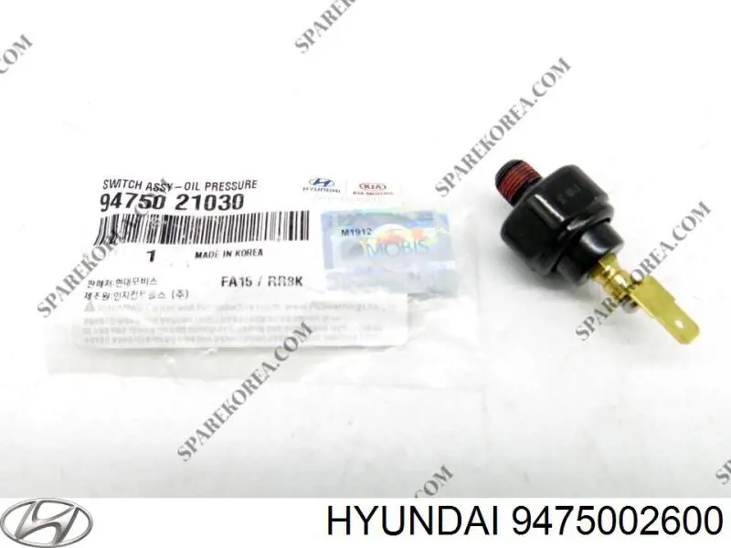 9475002600 Hyundai/Kia датчик тиску масла