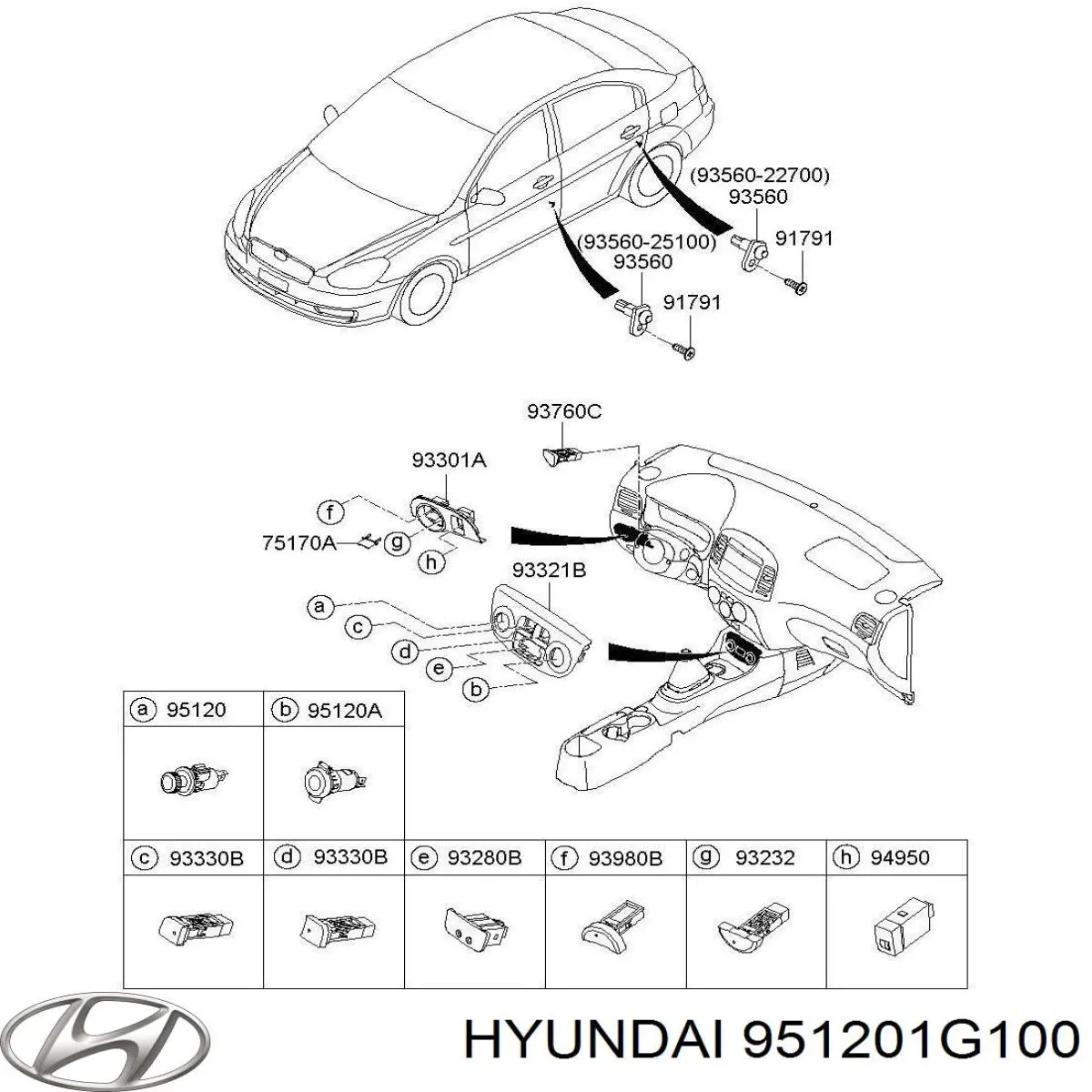 951201G100 Hyundai/Kia 