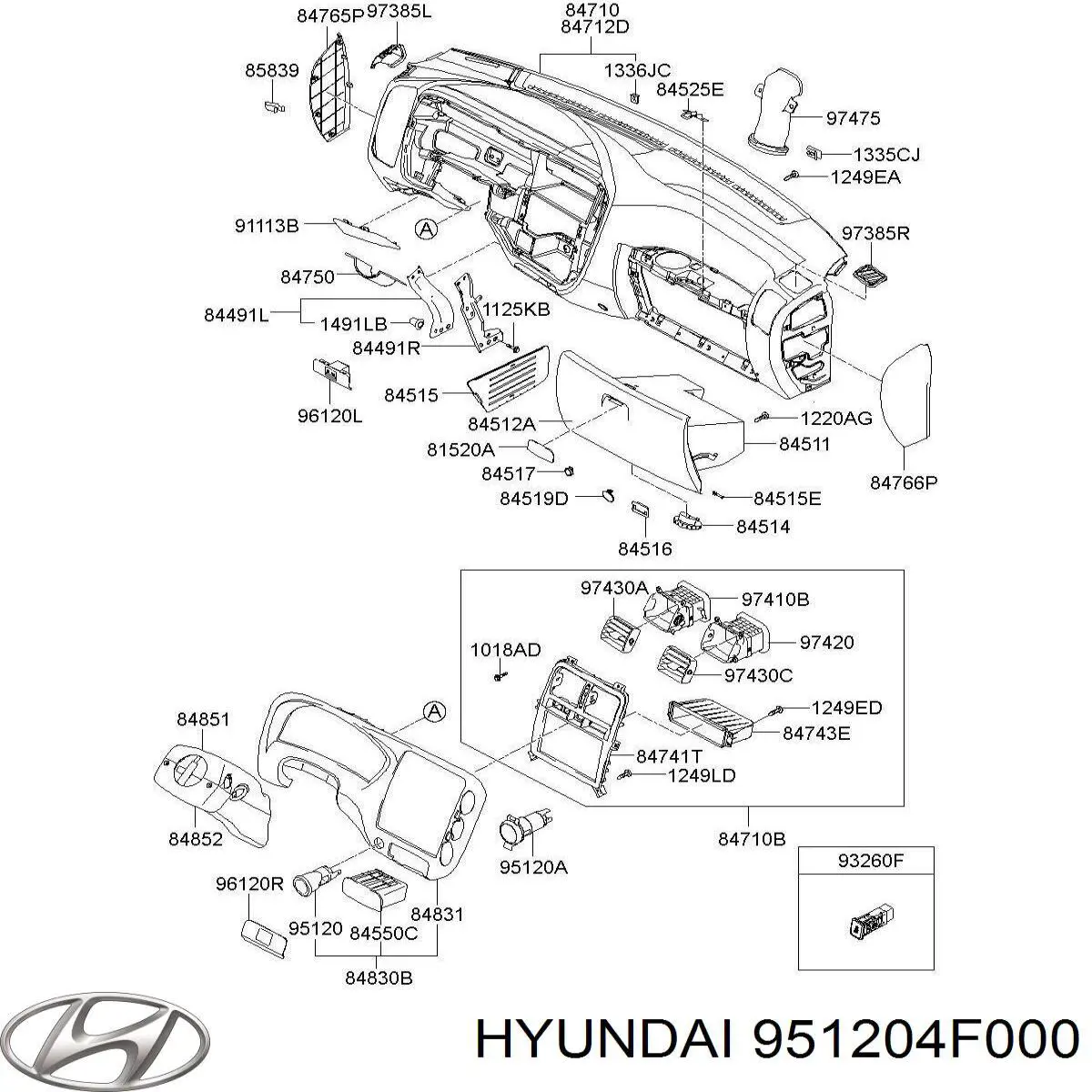  Hyundai/Kia 951204F000 ціна, від 24.87 USD
