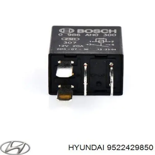 Реле вентилятора 9522429850 Hyundai/Kia