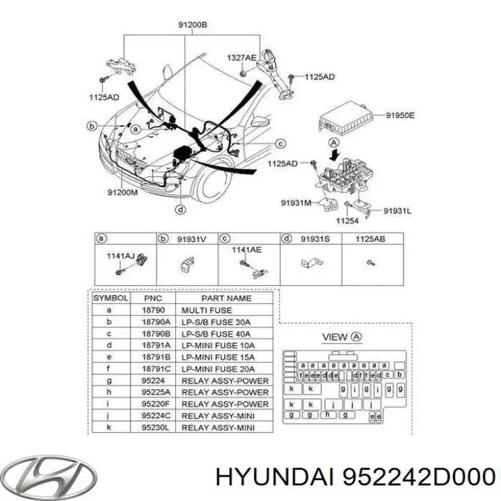 Реле фар передніх Hyundai I20 (PB) (Хендай Ай 20)