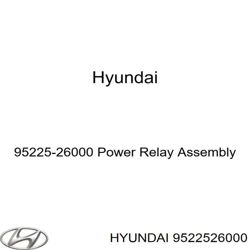 Купити 9522526000 Hyundai/Kia 
