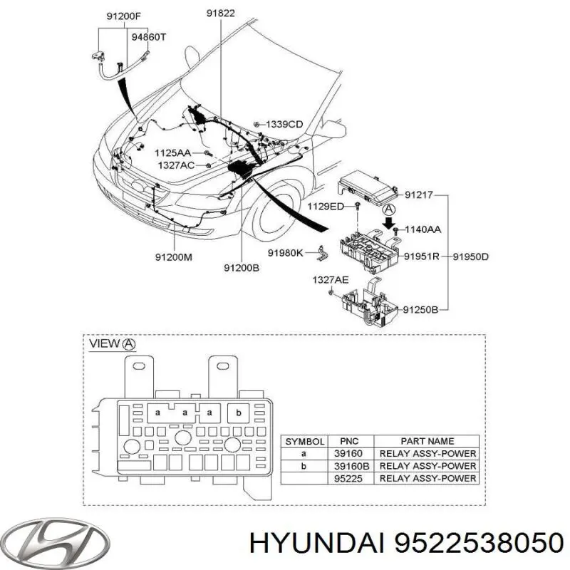 9522538050 Hyundai/Kia реле електричне багатофункціональне
