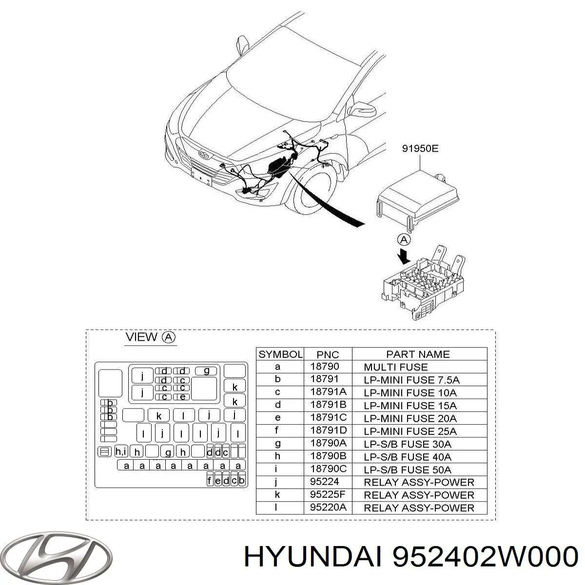  Hyundai/Kia 952402W000 ціна, від 63.56 USD