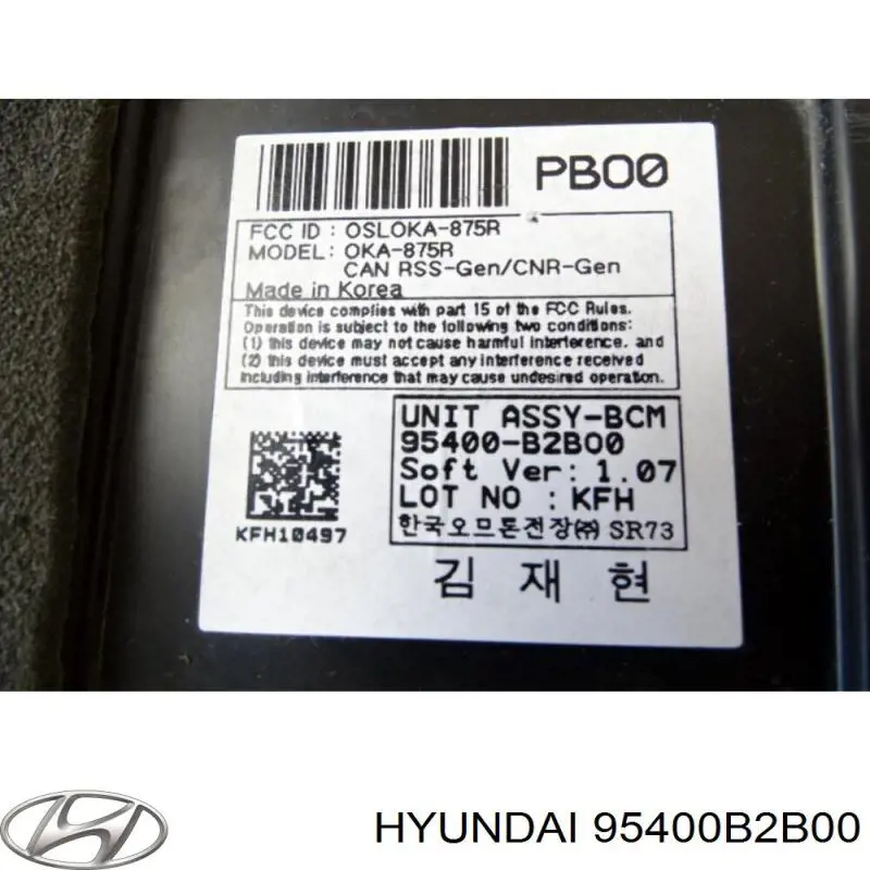 95400B2B00 Hyundai/Kia 