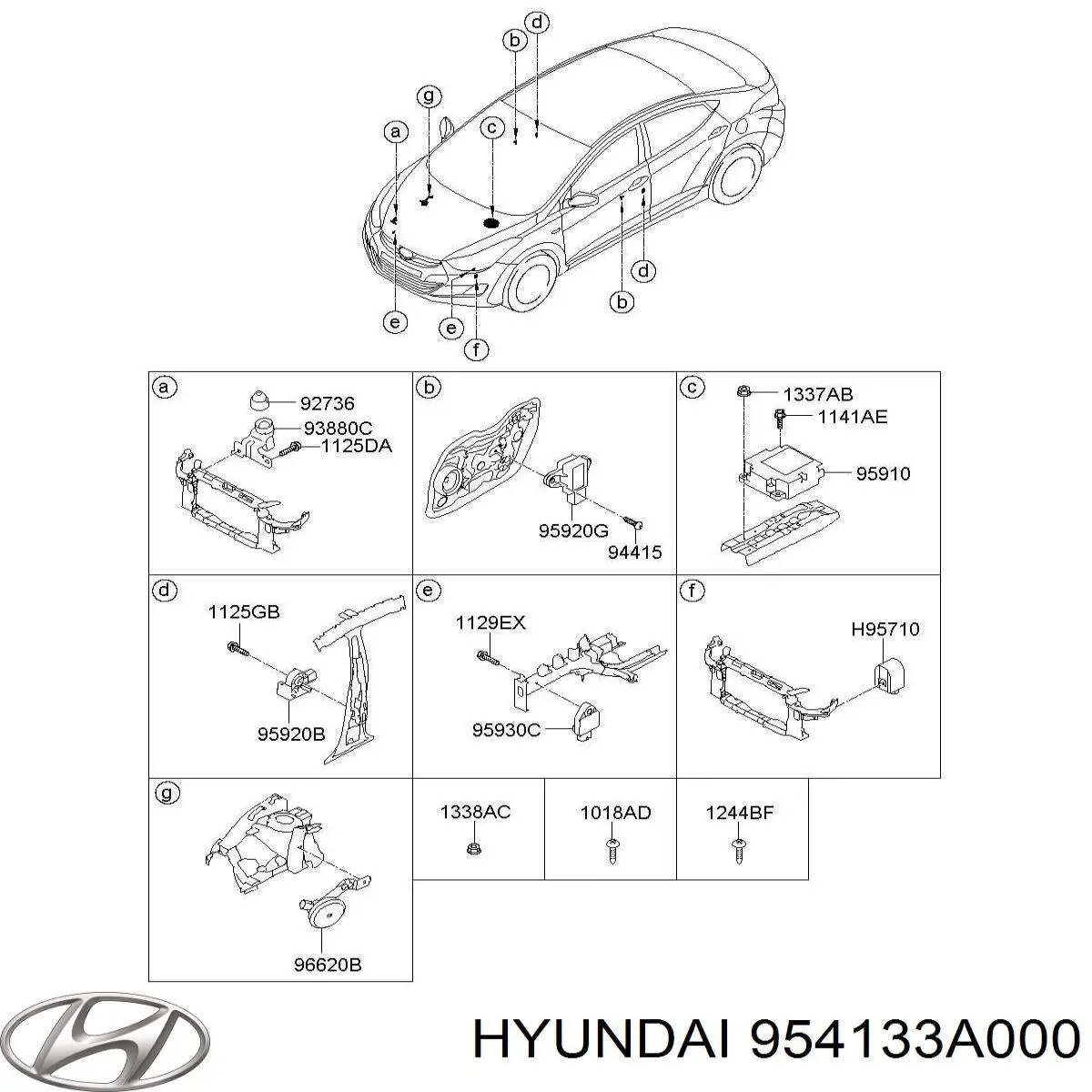 Купити 954133A000 Hyundai/Kia 