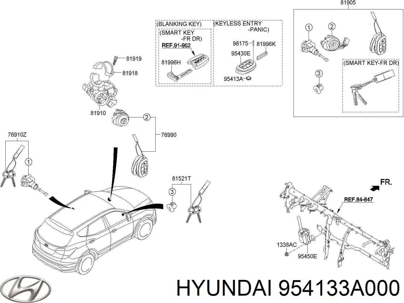  Hyundai/Kia 954133A000 ціна, від 3.01 USD