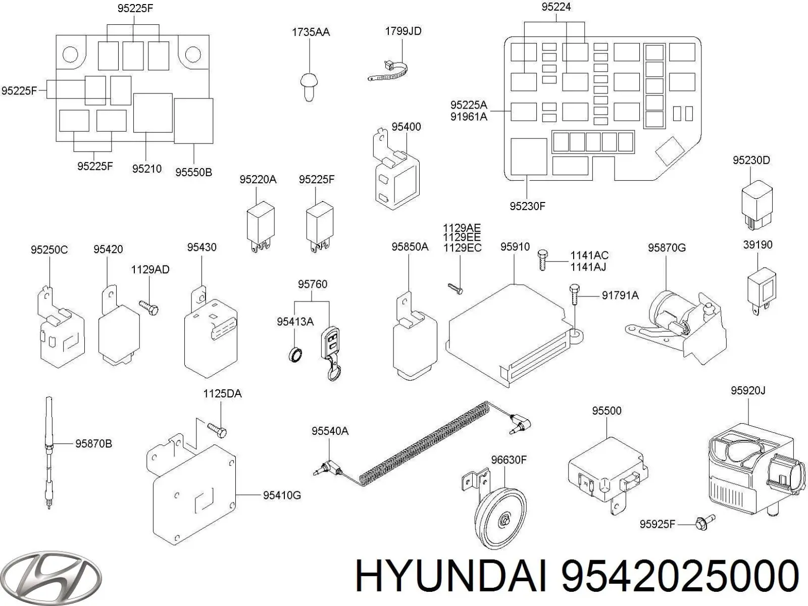 Купити 9542025000 Hyundai/Kia 