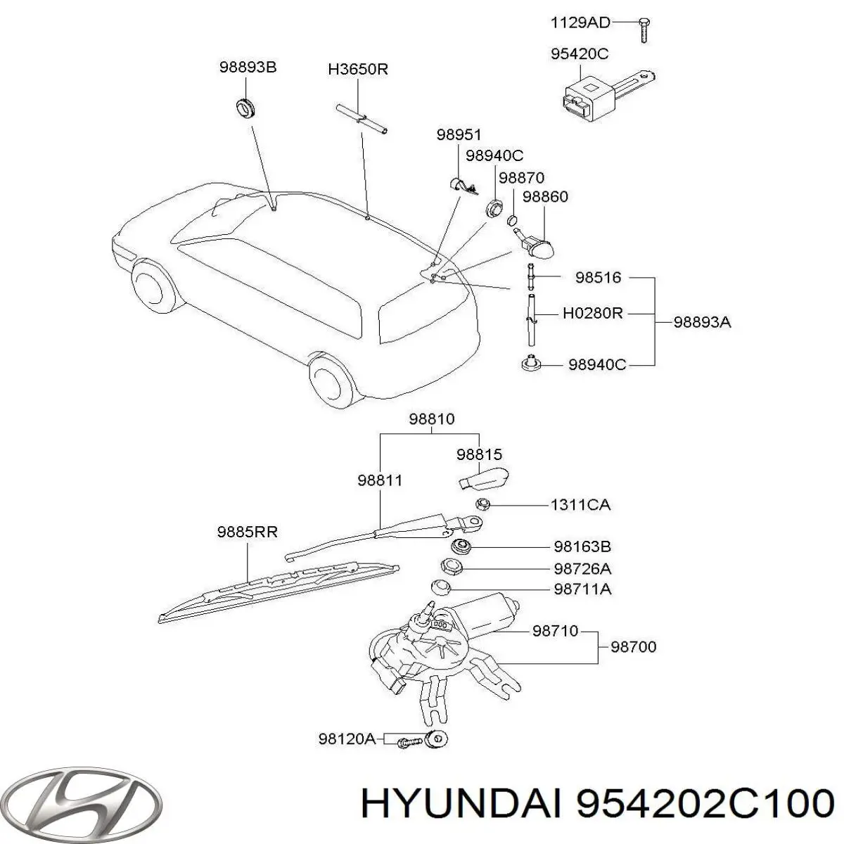  954202C100 Hyundai/Kia
