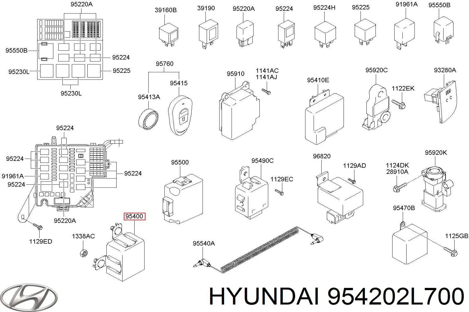 Модуль управління іммобілайзера (ЕБУ) Hyundai/Kia 954202L700 ціна, від 5.69 USD