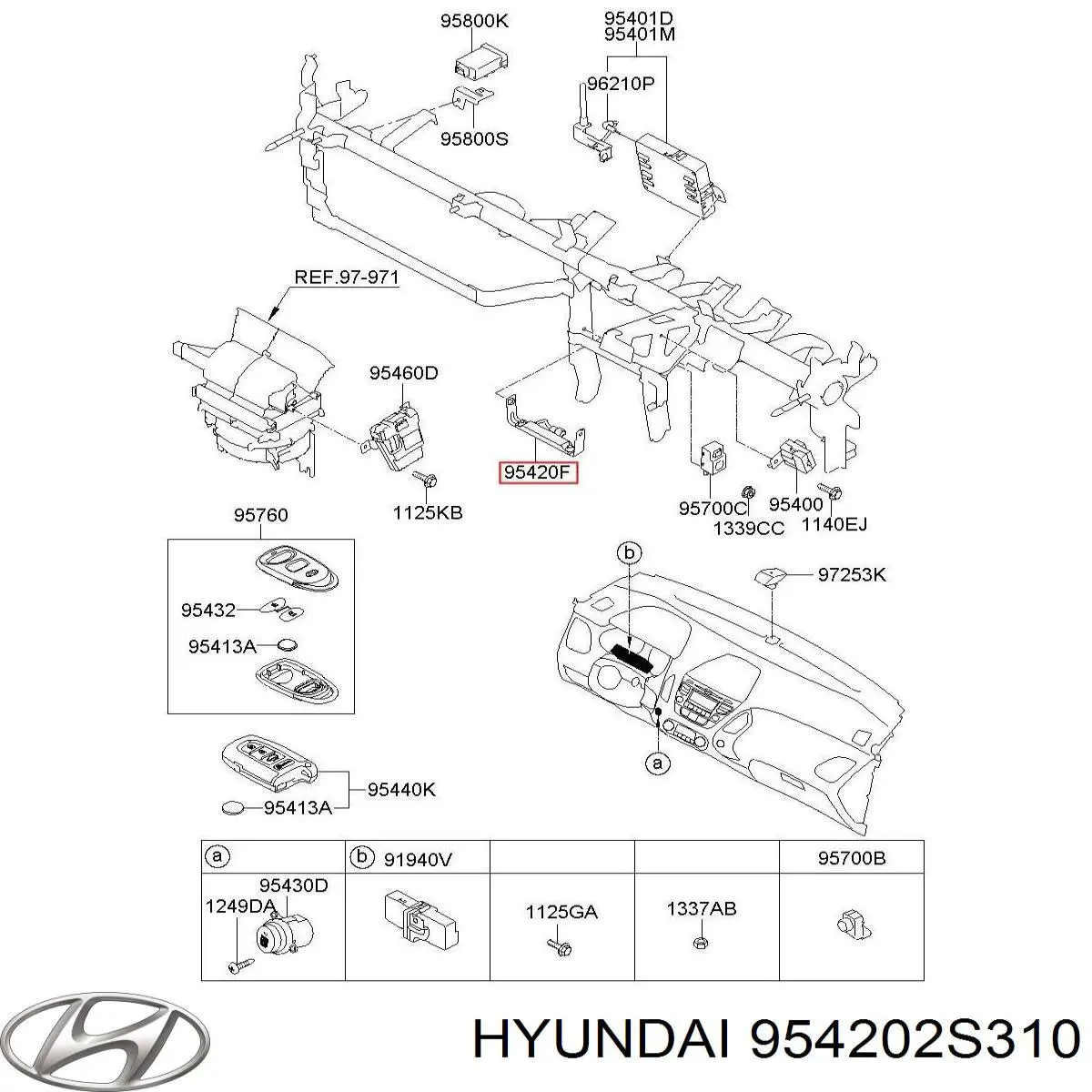  Hyundai/Kia 954202S310 ціна, від 25.34 USD