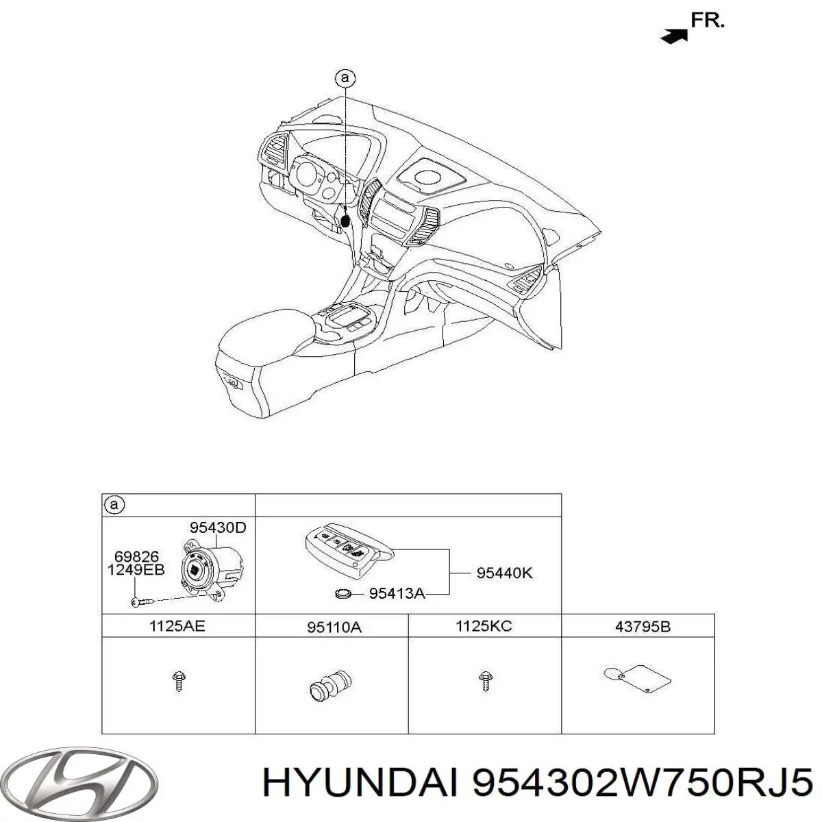  Hyundai/Kia 954302W750RJ5 ціна, від  USD