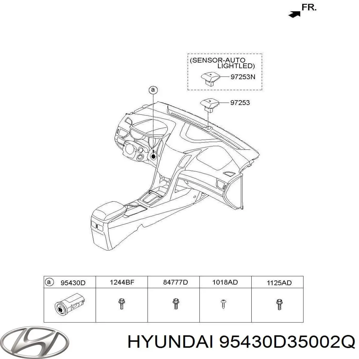 95430D35002Q Hyundai/Kia Кнопка запуску двигуна