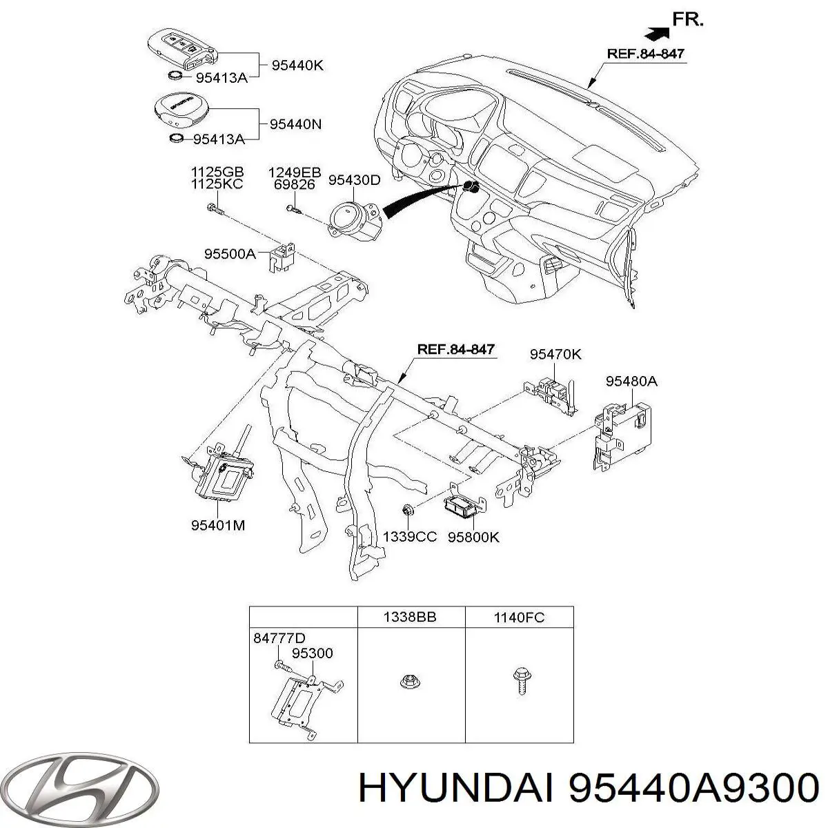 Hyundai/Kia 95440A9300 ціна, від 76.24 USD