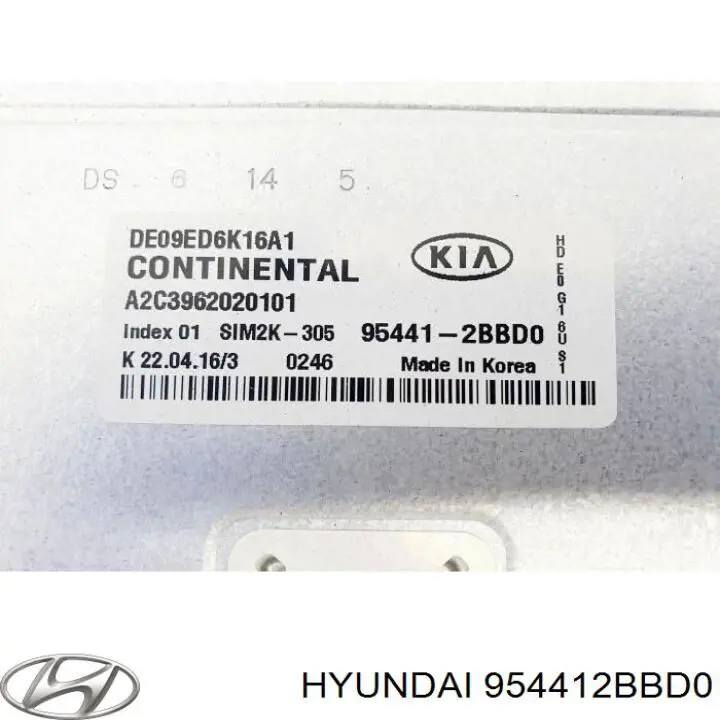 ЕБУ Hyundai/Kia 954412BBD0 ціна, від 501.65 USD