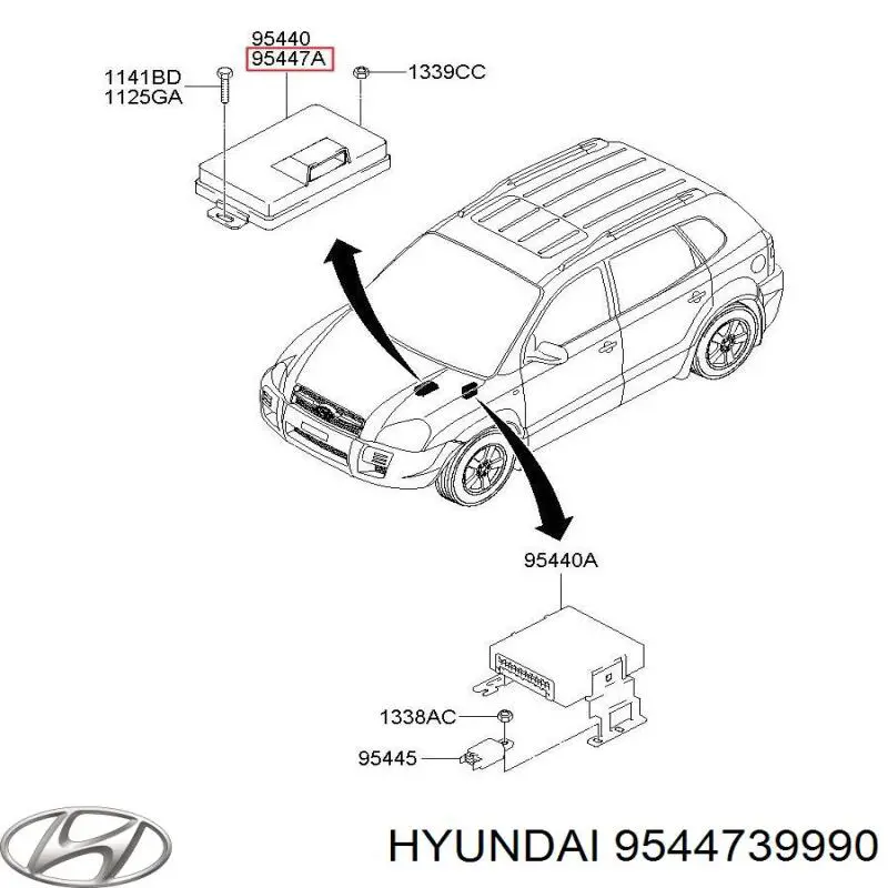 Модуль керування (ЕБУ) повним приводом Hyundai/Kia 9544739980 ціна, від 63.35 USD