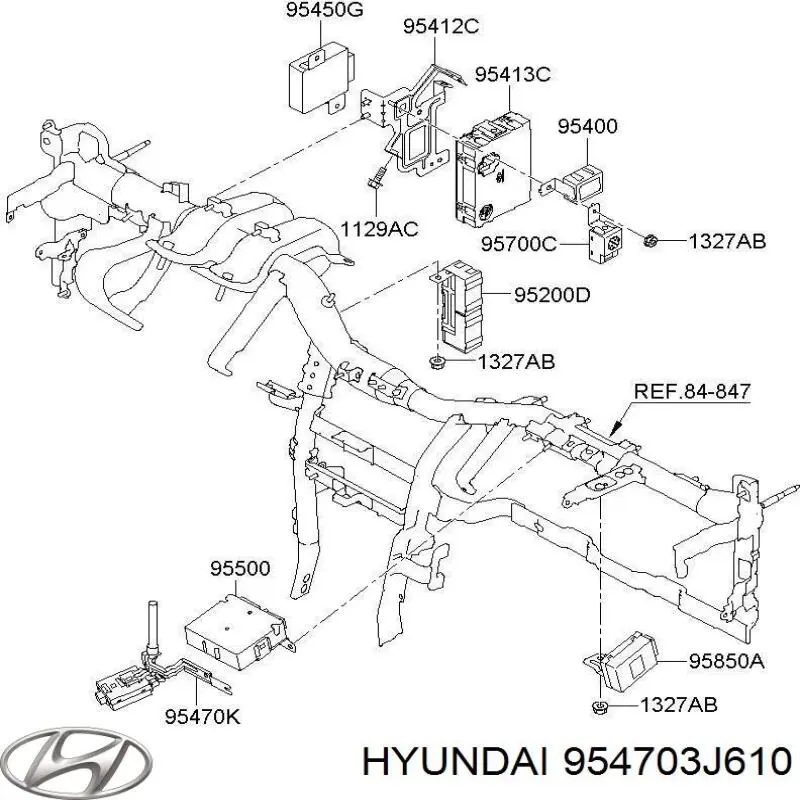  Hyundai/Kia 954703J610 ціна, від 104.42 USD