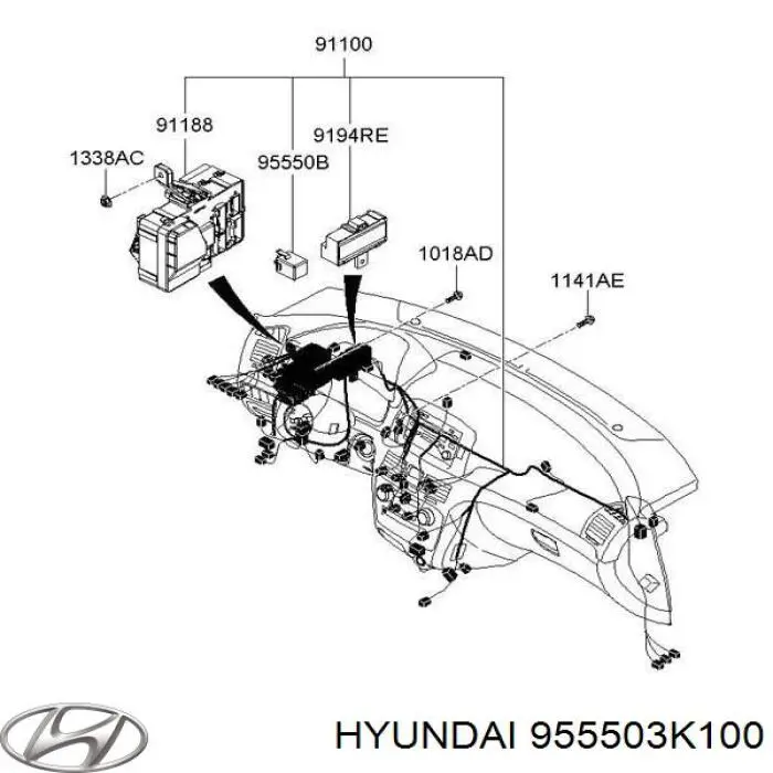 Автомобільні реле поворотів Hyundai/Kia 955503K100 ціна, від 11.05 USD