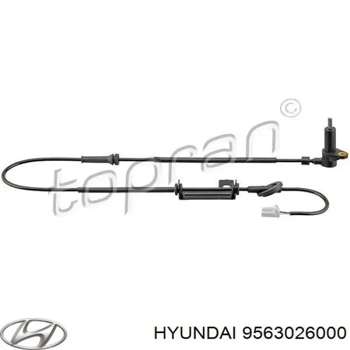 9563026000 Hyundai/Kia датчик абс (abs задній, лівий)