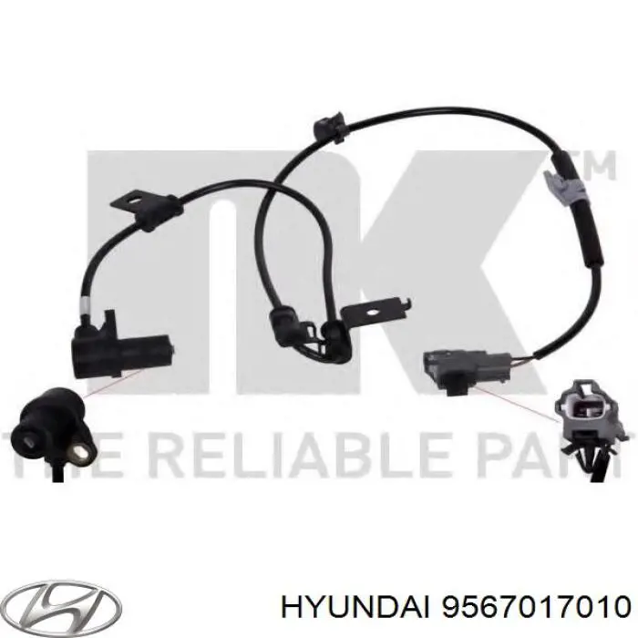 9567017010 Hyundai/Kia датчик зносу гальмівних колодок, передній лівий