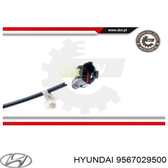 Датчик АБС (ABC) передній, лівий Hyundai/Kia 9567029500