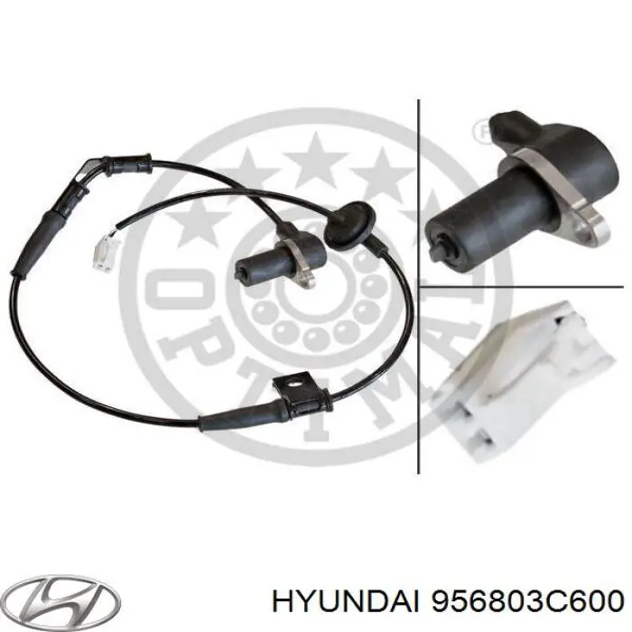 956803C600 Hyundai/Kia датчик абс (abs задній, правий)