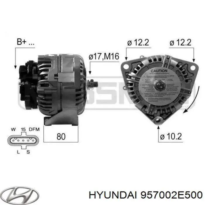  Hyundai/Kia 957002E500 ціна, від 19.06 USD