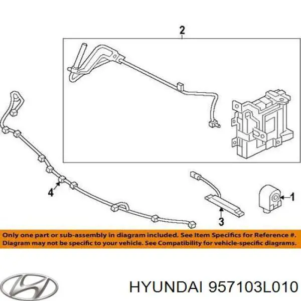 Сигнал звукової 957103L010 Hyundai/Kia