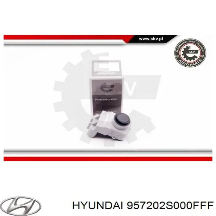 Датчик сигналізації паркування (парктронік), задній 957202S000FFF Hyundai/Kia